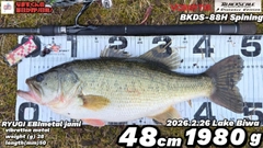 ブラックバスの釣果