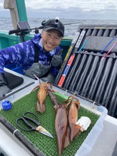 スルメイカの釣果