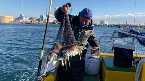 モンゴウイカの釣果