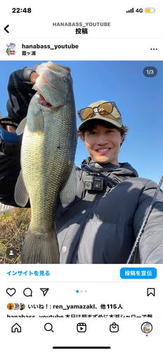 ブラックバスの釣果