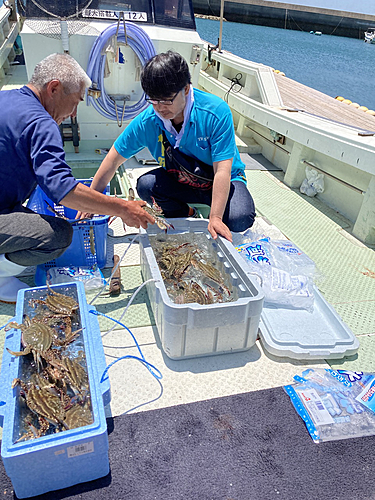 ワタリガニの釣果