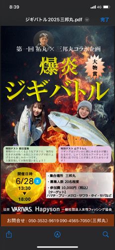 ハマチの釣果