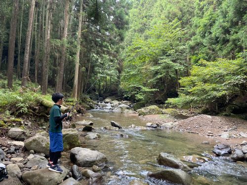 谷太郎川ます釣場