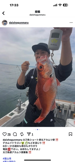 アカムツの釣果